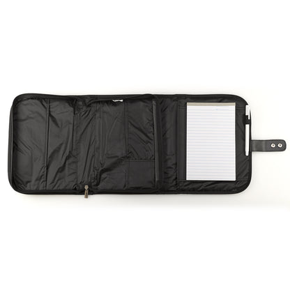 Black Polyester Tri-fold Organiser Bible Cover - The Christian Gift Company