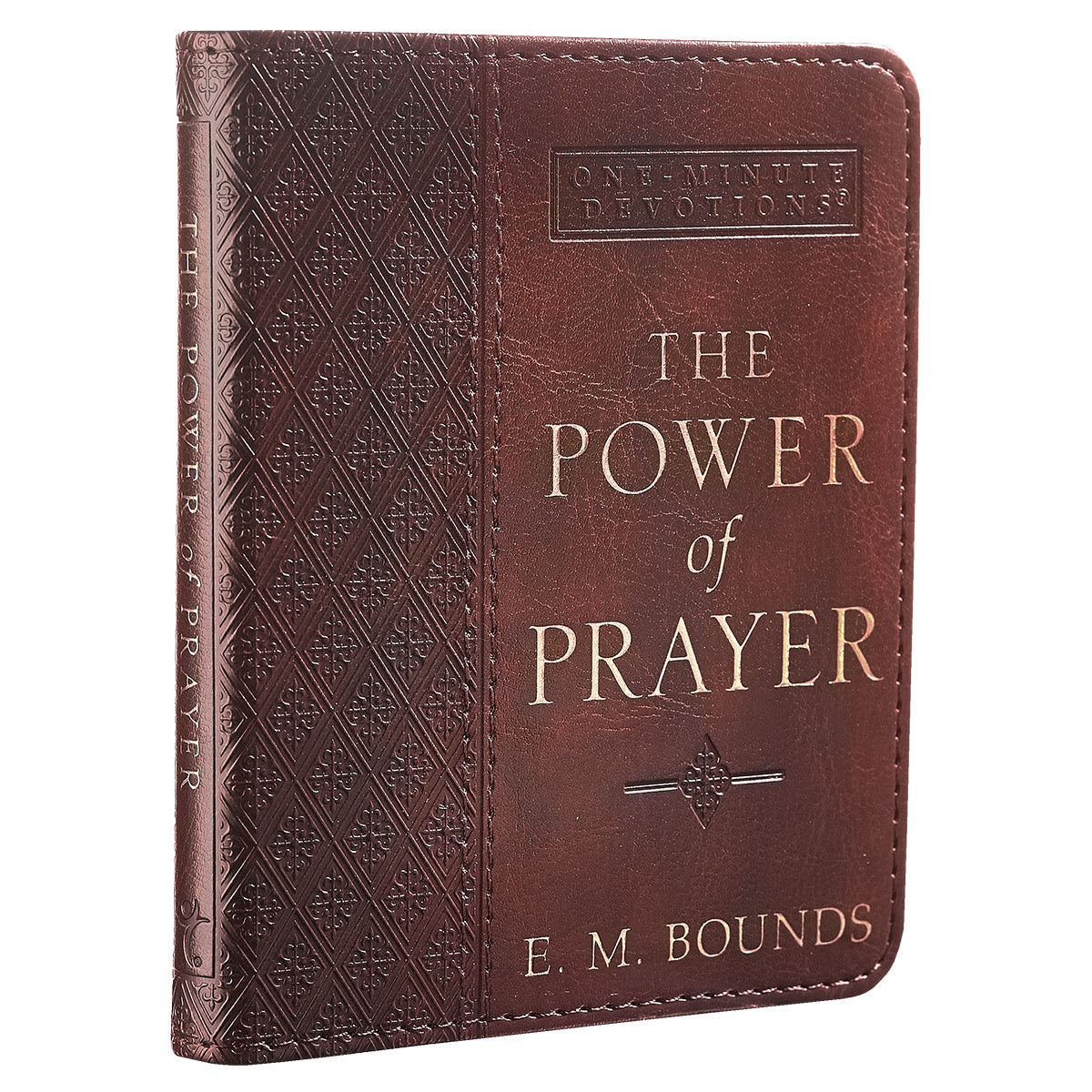 The Power of Prayer Brown Faux Leather One-Minute Devotions - The Christian Gift Company