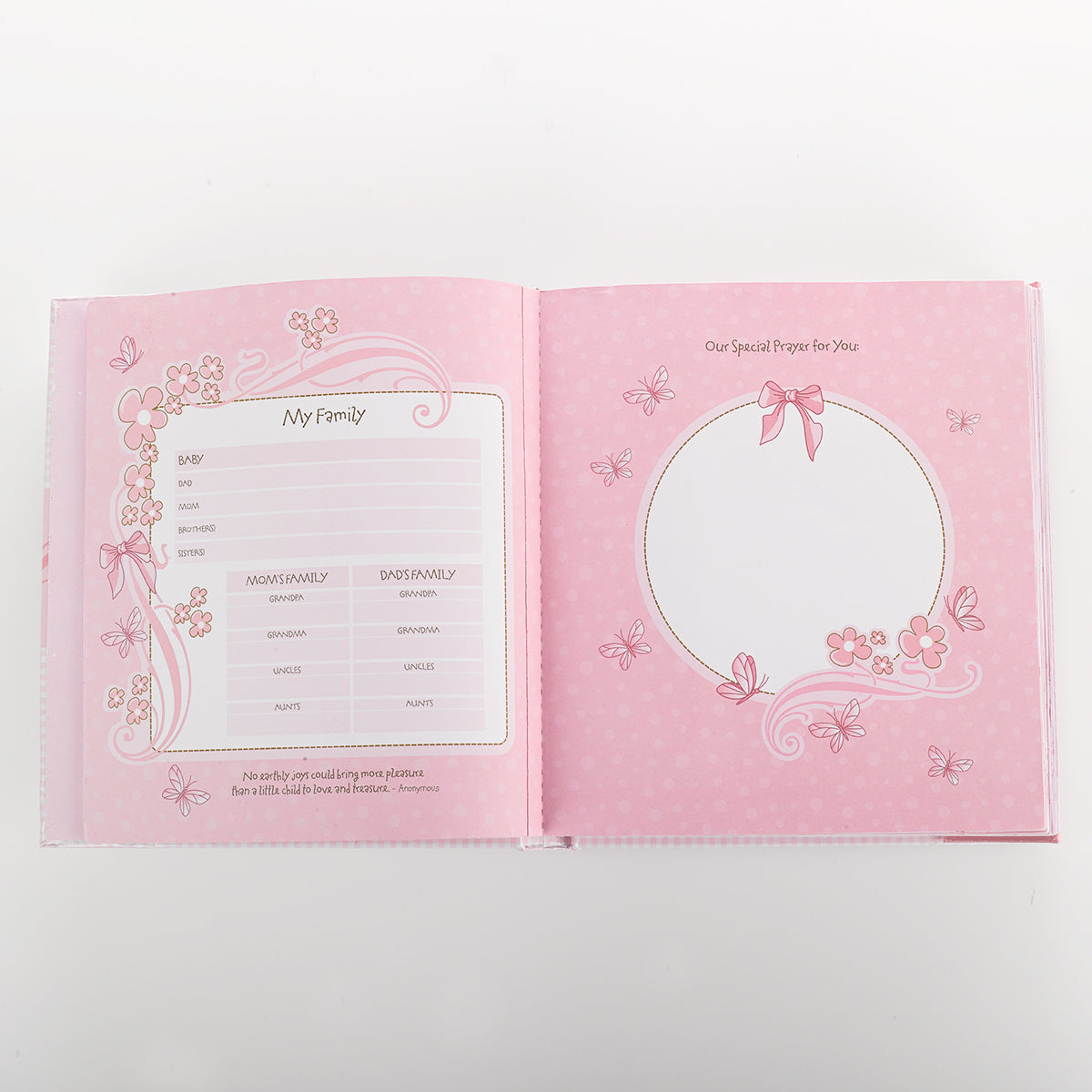 Our Baby Girl Memory Book - The Christian Gift Company