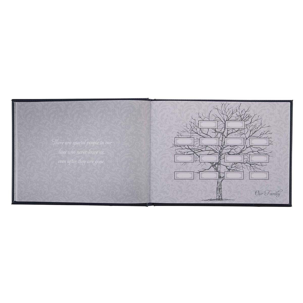 In Loving Memory Navy Faux Leather Medium Guest Book - The Christian Gift Company