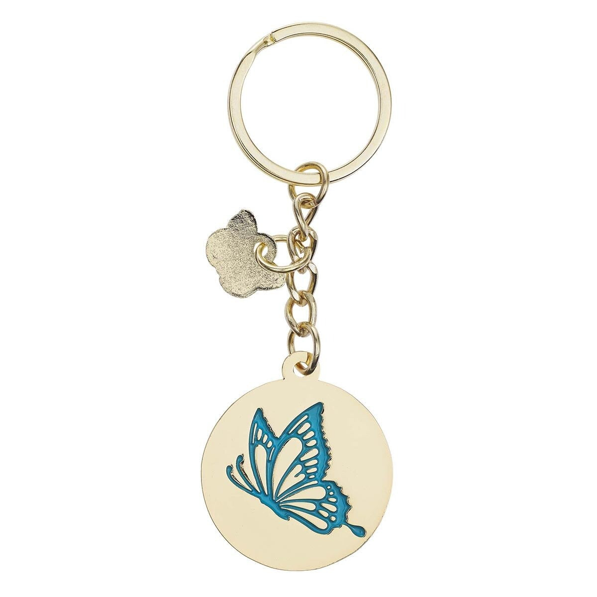 Live by Faith Metal Key Ring with Link Chain - The Christian Gift Company