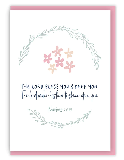 The Lord bless you greeting card - The Christian Gift Company