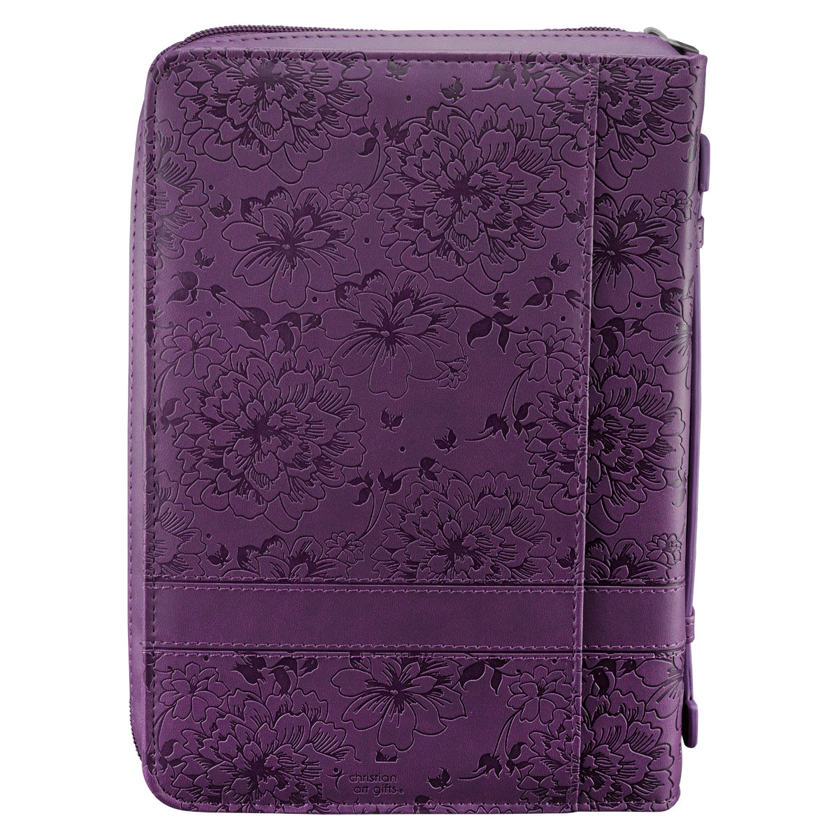 I Can Do All Things Purple Faux Leather Fashion Bible Cover - Philippians 4:13 - The Christian Gift Company