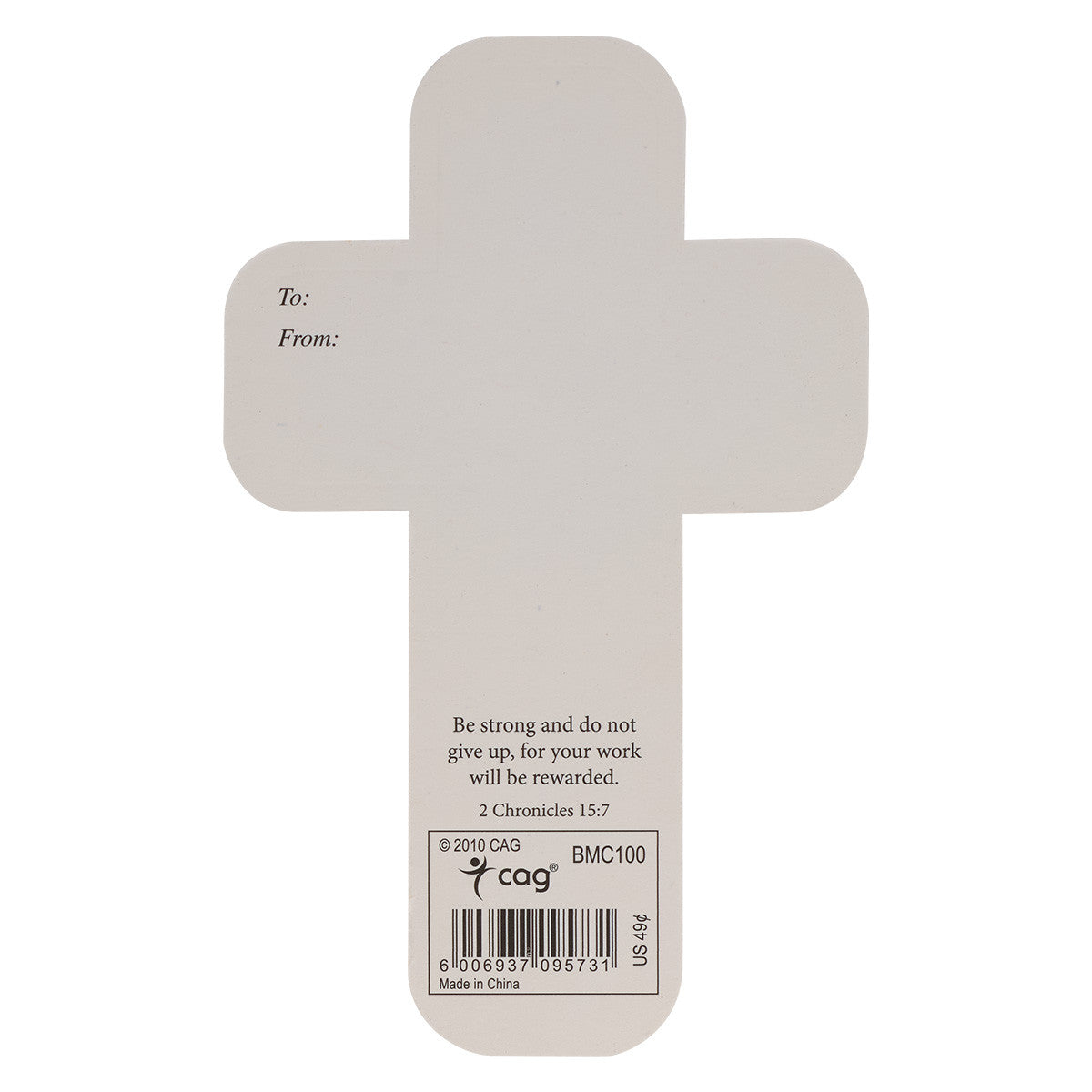 On Wings Like Eagles Paper Cross Bookmark - Isaiah 40:31 - The Christian Gift Company