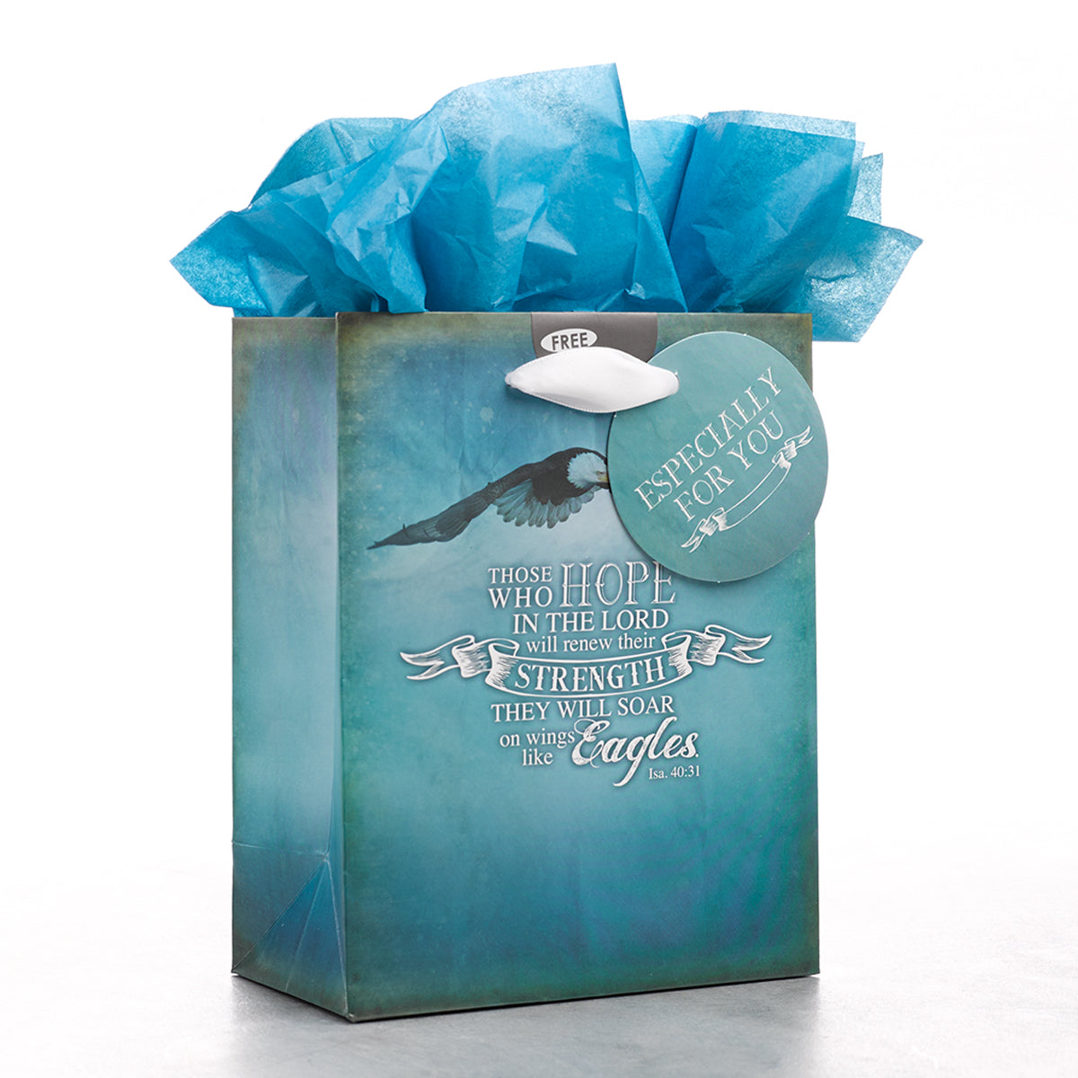 On Wings Like Eagles - Is 40:31 Small Gift Bag - The Christian Gift Company