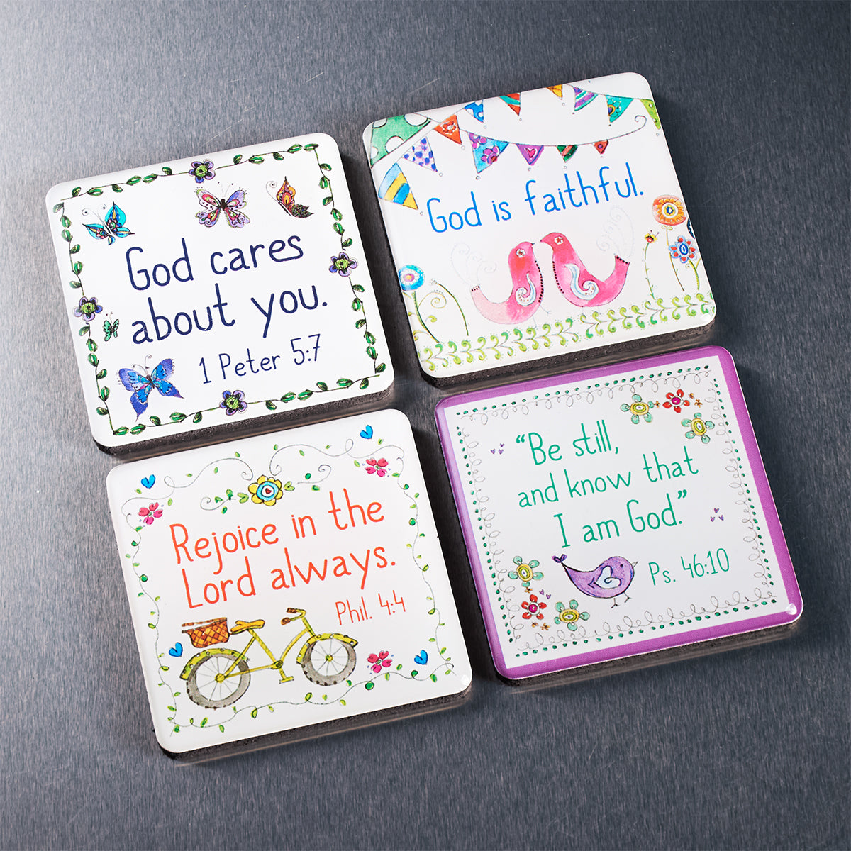 Everyday Blessings Magnet Set - 1 Peter 5:7 - The Christian Gift Company