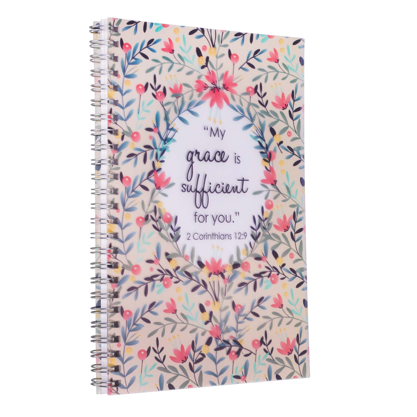 My Grace Wirebound Notebook - 2 Corinthians 12:9 - The Christian Gift Company