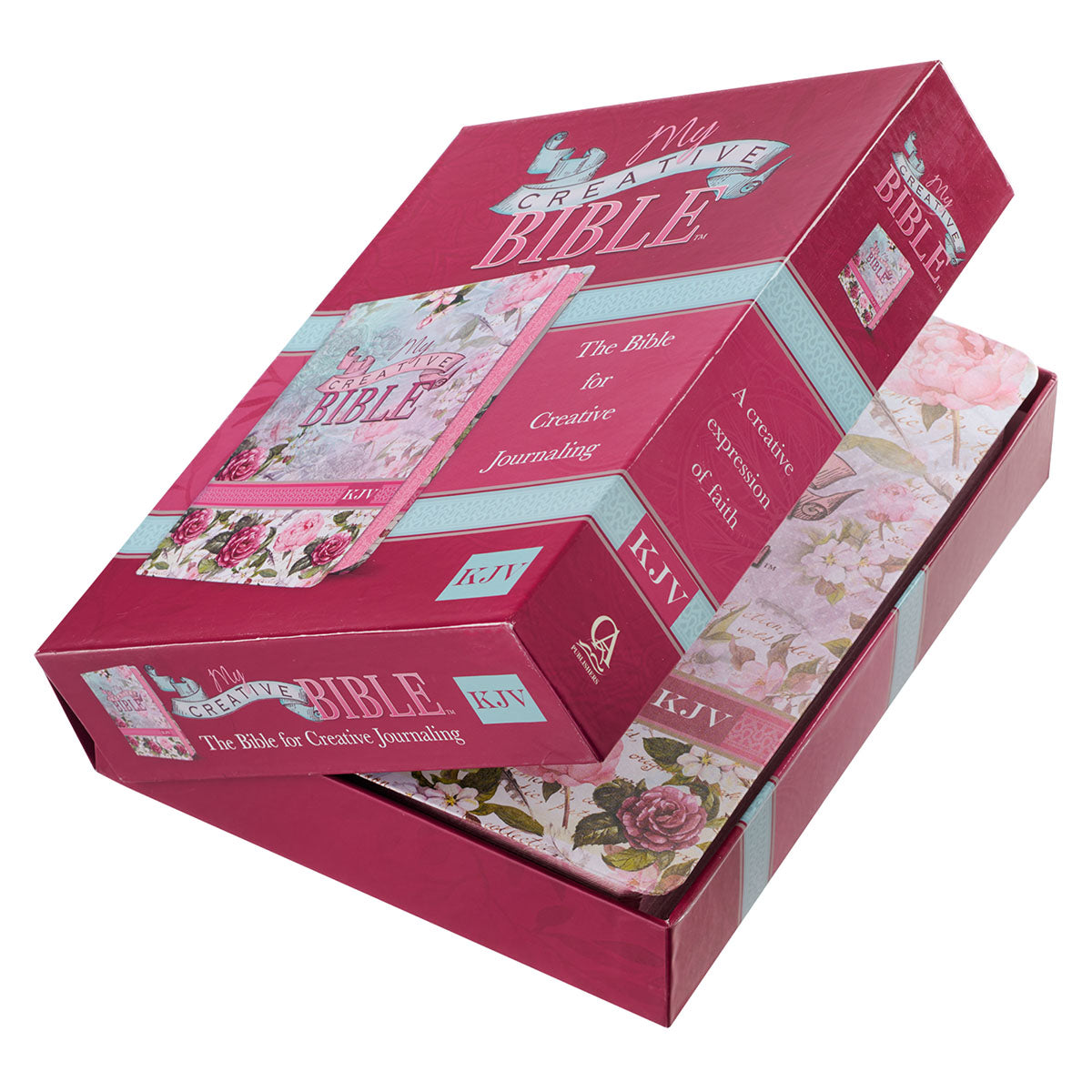 Silky Floral Printed KJV My Creative Bible - The Christian Gift Company