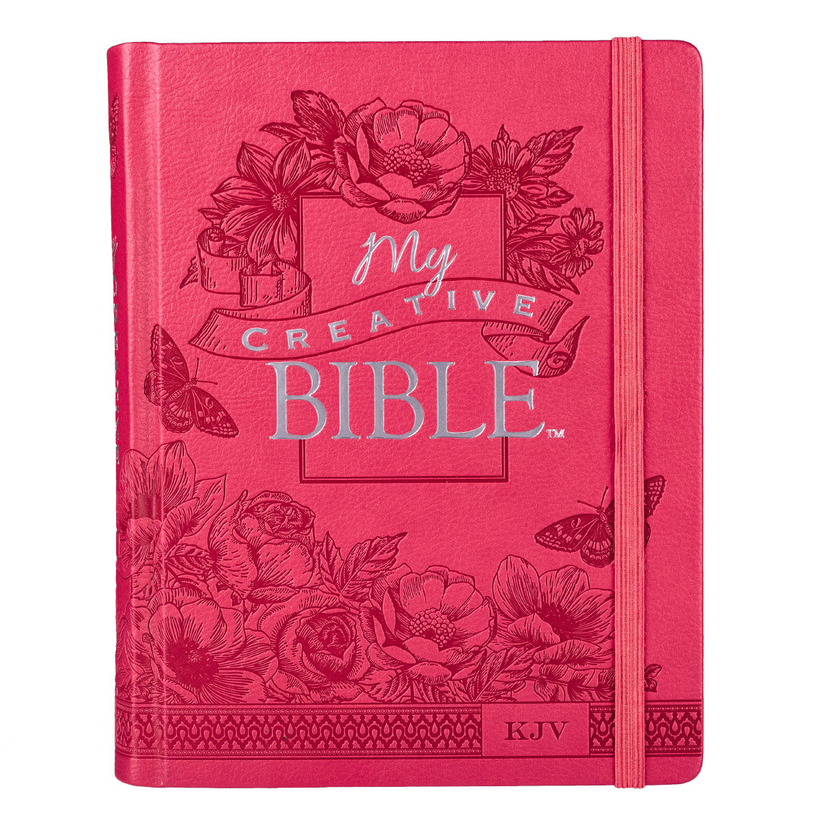 Bright Pink Faux Leather Hardcover KJV My Creative Bible - The Christian Gift Company