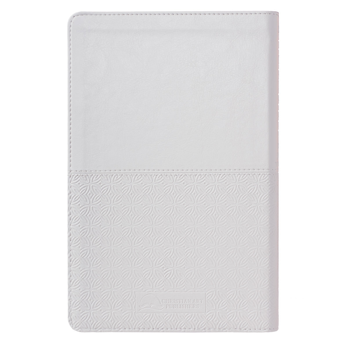 White Faux Leather King James Version Deluxe Gift Bible with Thumb Index - The Christian Gift Company