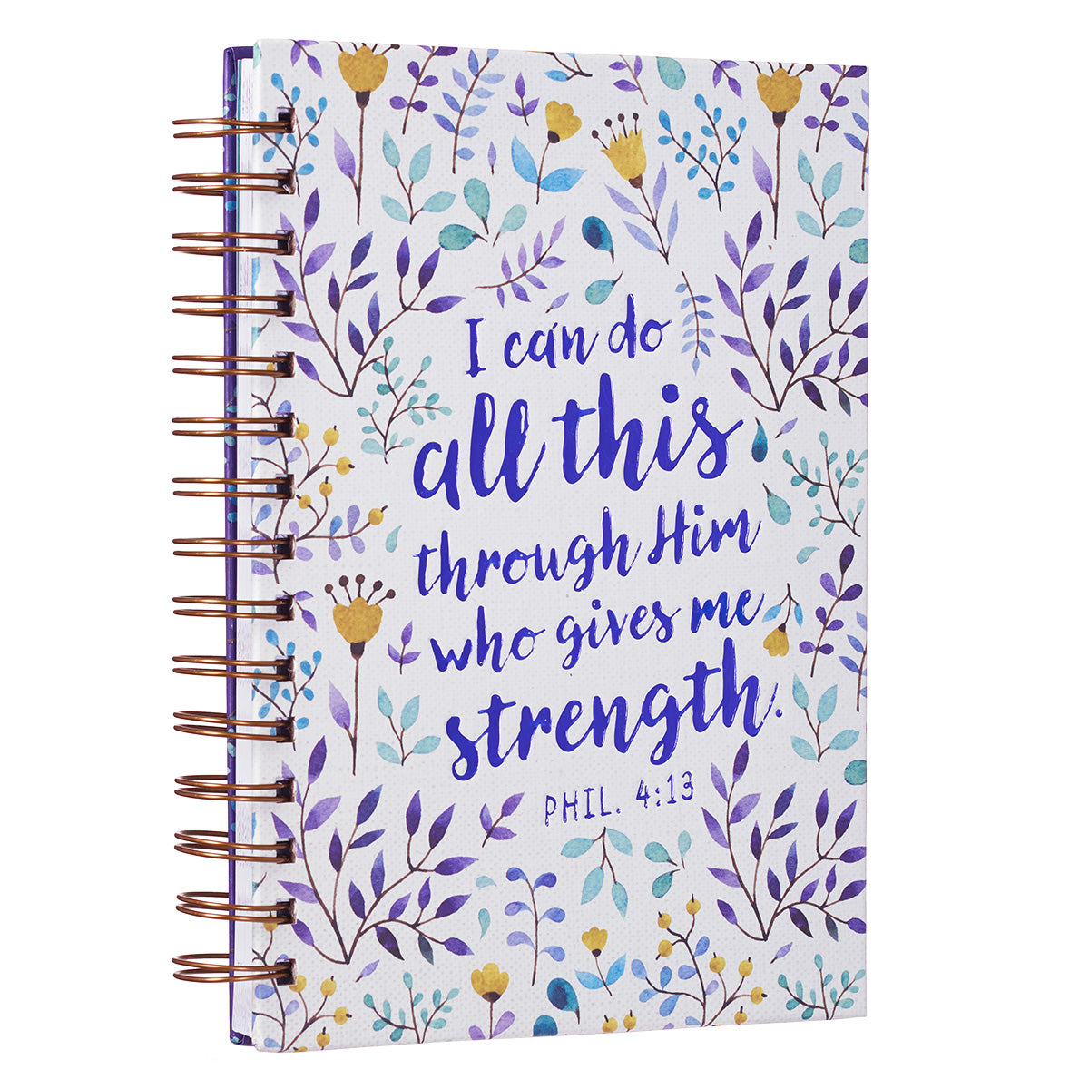 I Can Do All This Large Wirebound Hardcover Journal - Philippians 4:13 - The Christian Gift Company