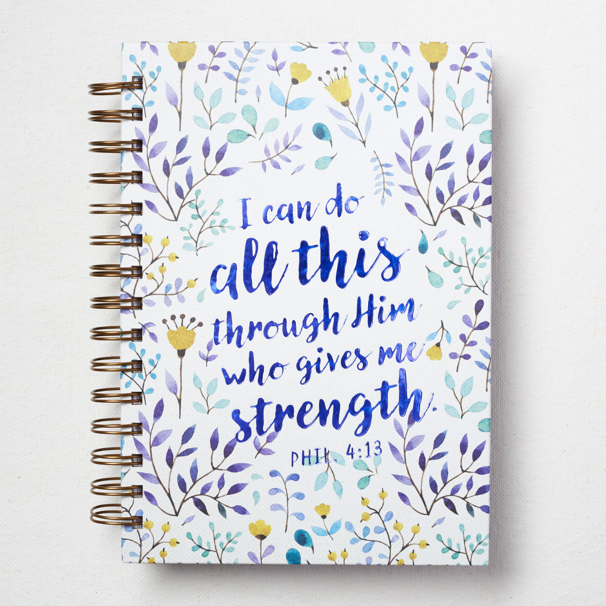 I Can Do All This Large Wirebound Hardcover Journal - Philippians 4:13 - The Christian Gift Company