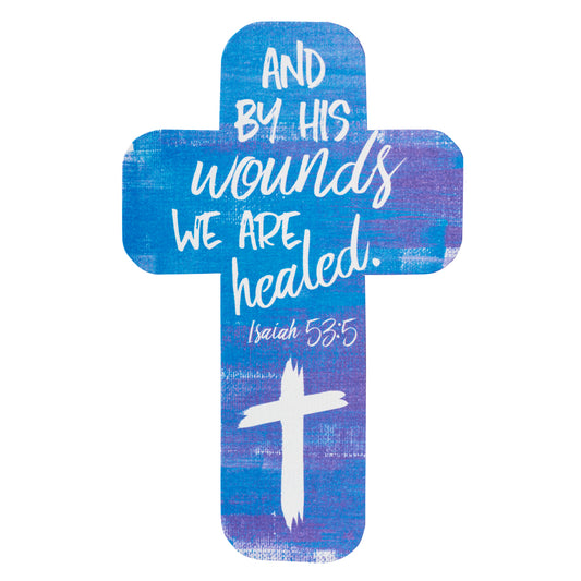 By His Wounds We Are Healed Cross Bookmark - Isaiah 53:5 - The Christian Gift Company