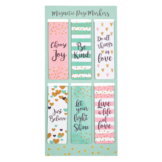 Sparkle Magnetic Bookmark Set - The Christian Gift Company