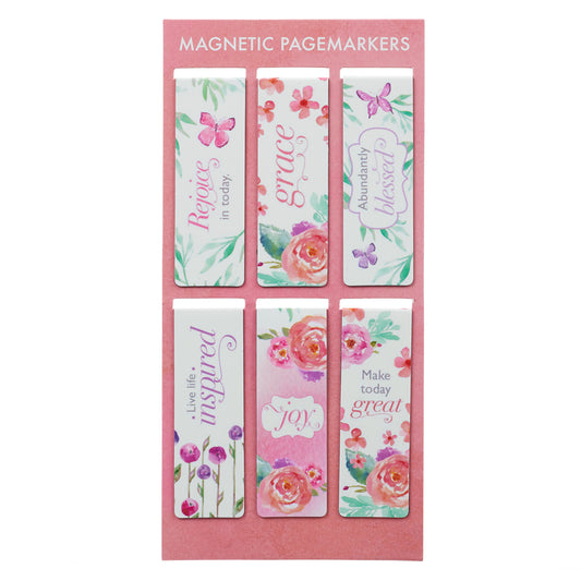 Blossoms of Blessings Magnetic Bookmark Set - The Christian Gift Company