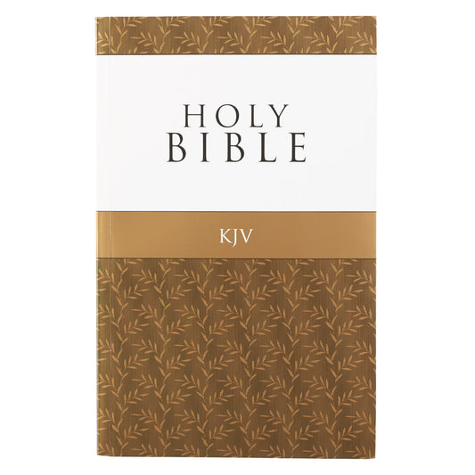 Gold Olive Branch Softcover King James Version Outreach Bible - The Christian Gift Company
