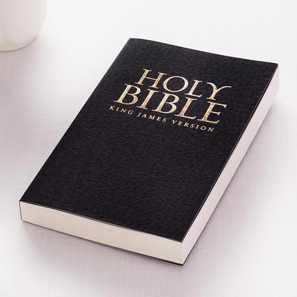 Black Softcover King James Version Gift and Award Bible - The Christian Gift Company