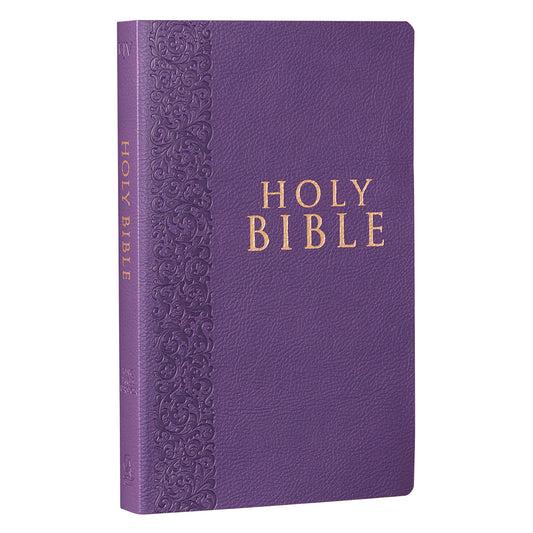 Purple Faux Leather King James Version Gift and Award Bible - The Christian Gift Company
