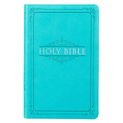 Teal Faux Leather King James Version Gift Edition Bible - The Christian Gift Company