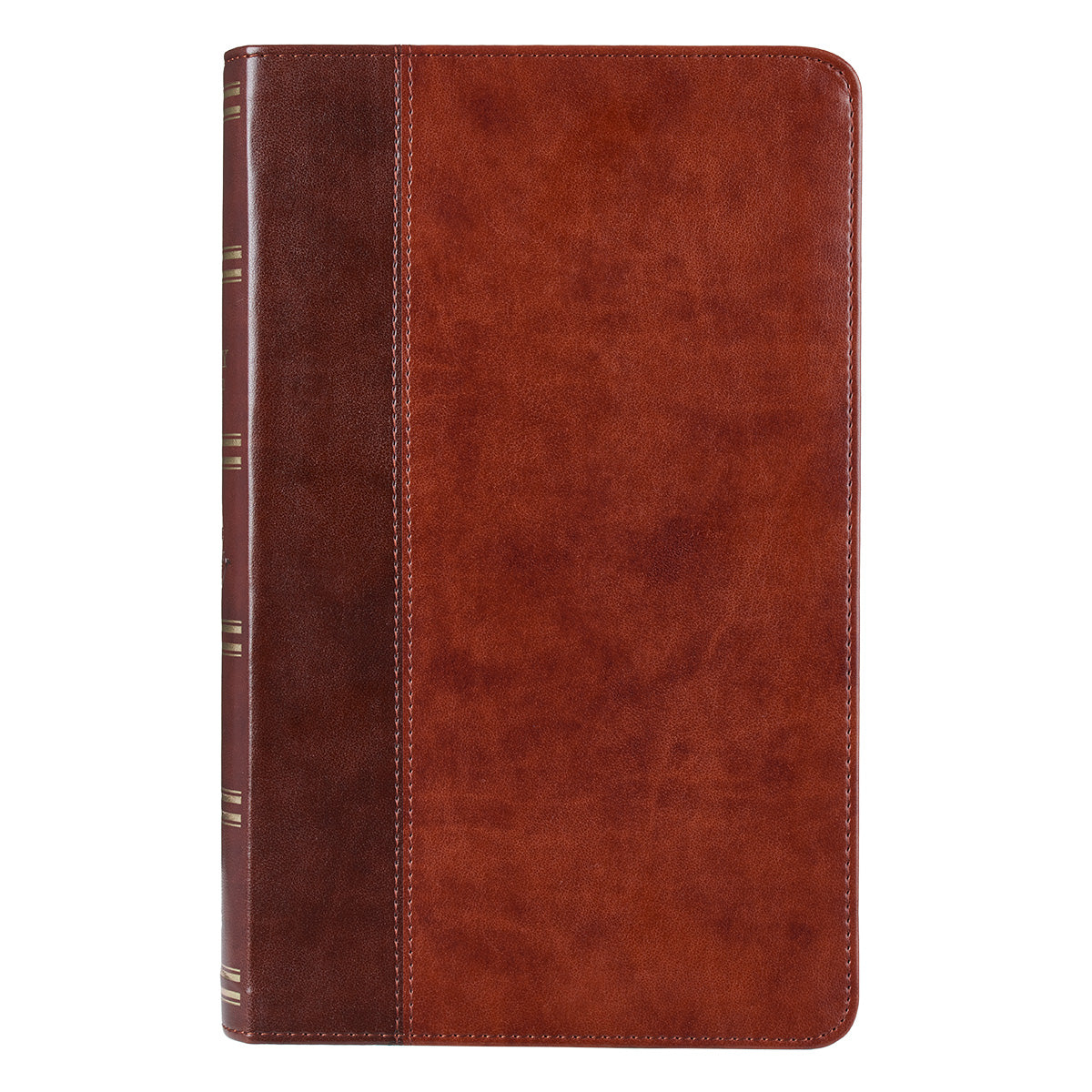 Two-tone Brown Faux Leather Giant Print Standard-size King James Version Bible - The Christian Gift Company