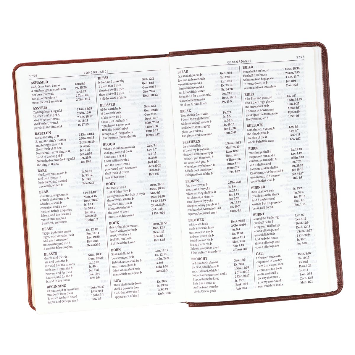 Two-tone Brown Faux Leather Giant Print Standard-size King James Version Bible - The Christian Gift Company