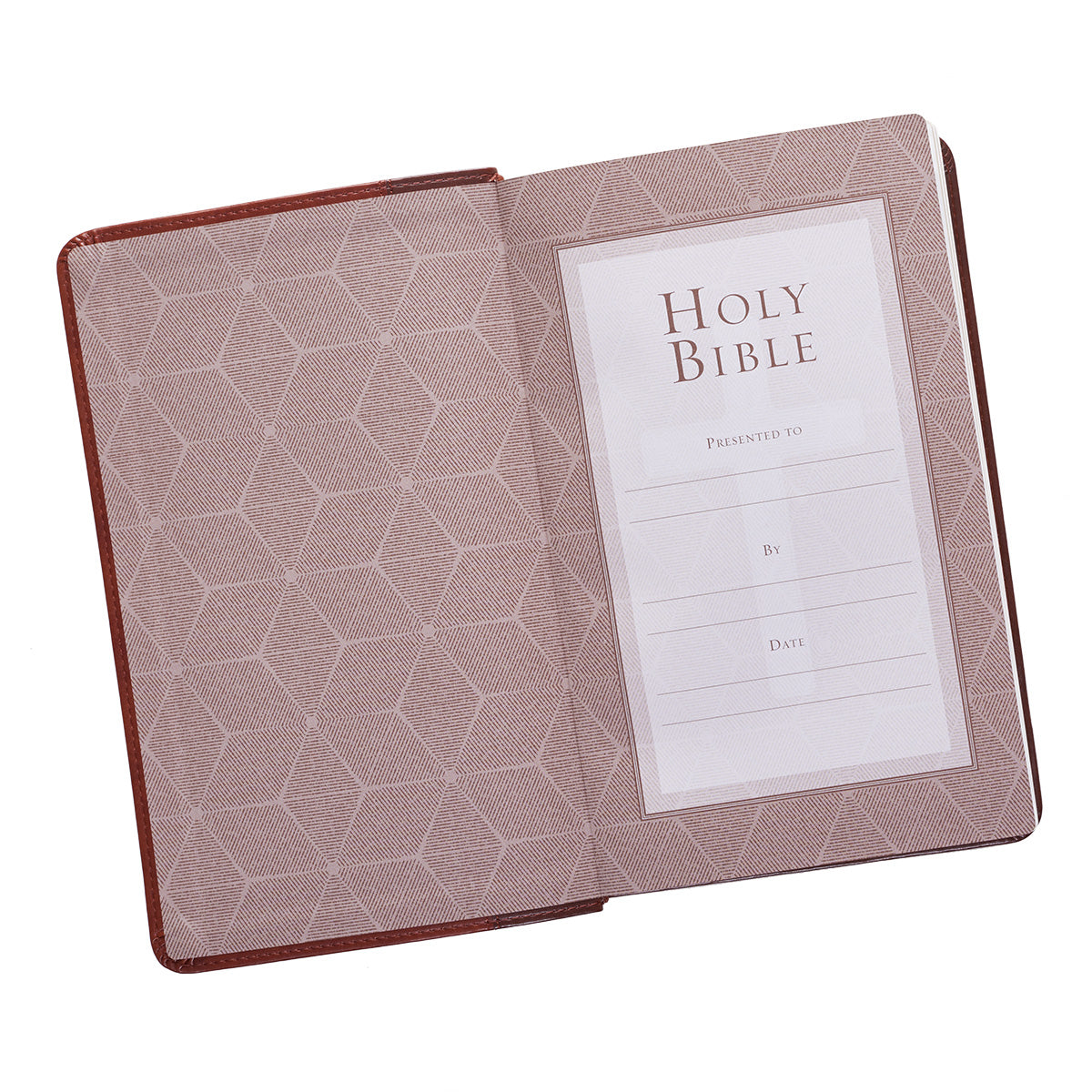 Two-tone Brown Faux Leather Giant Print Standard-size King James Version Bible - The Christian Gift Company