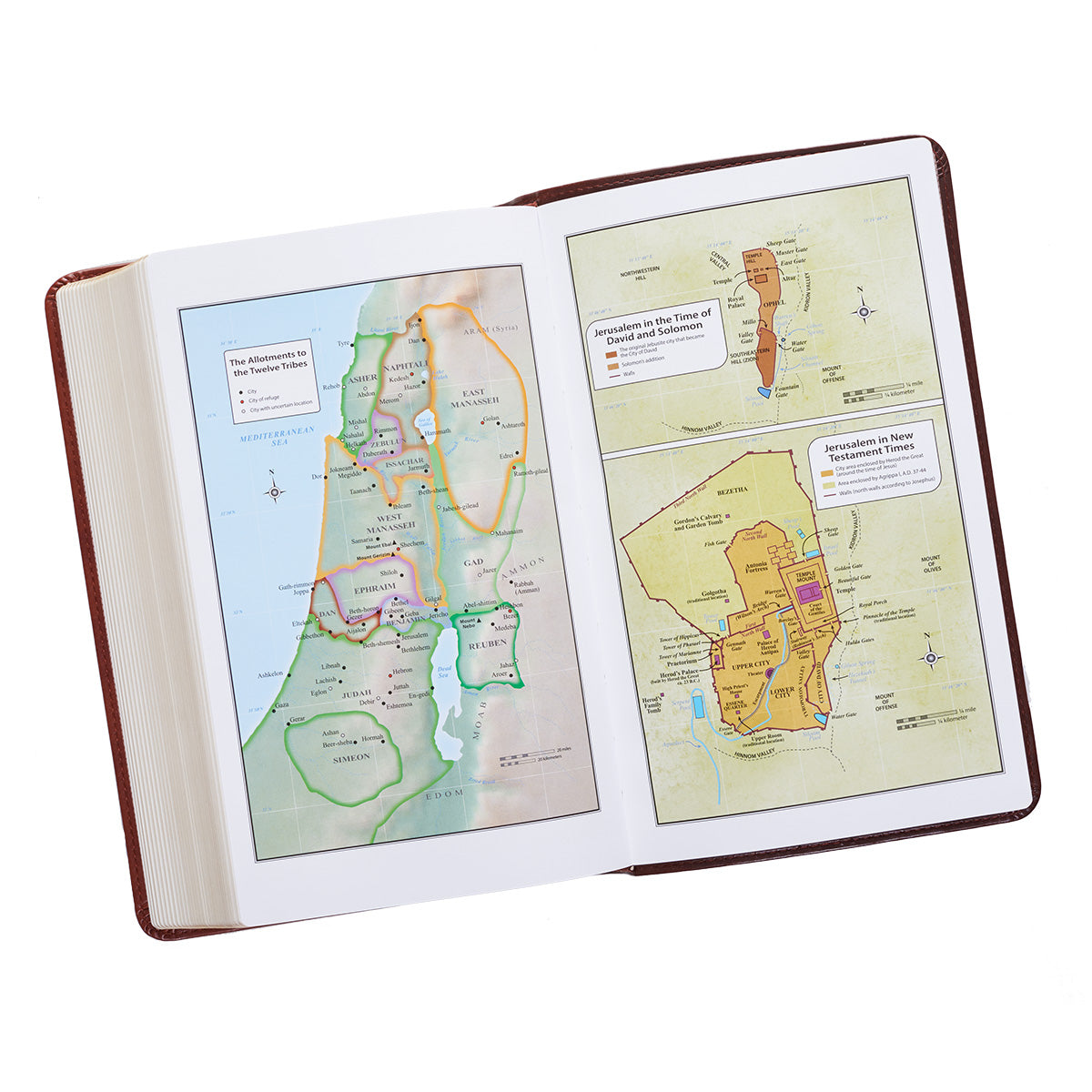 Two-tone Brown Faux Leather Giant Print Standard-size King James Version Bible - The Christian Gift Company