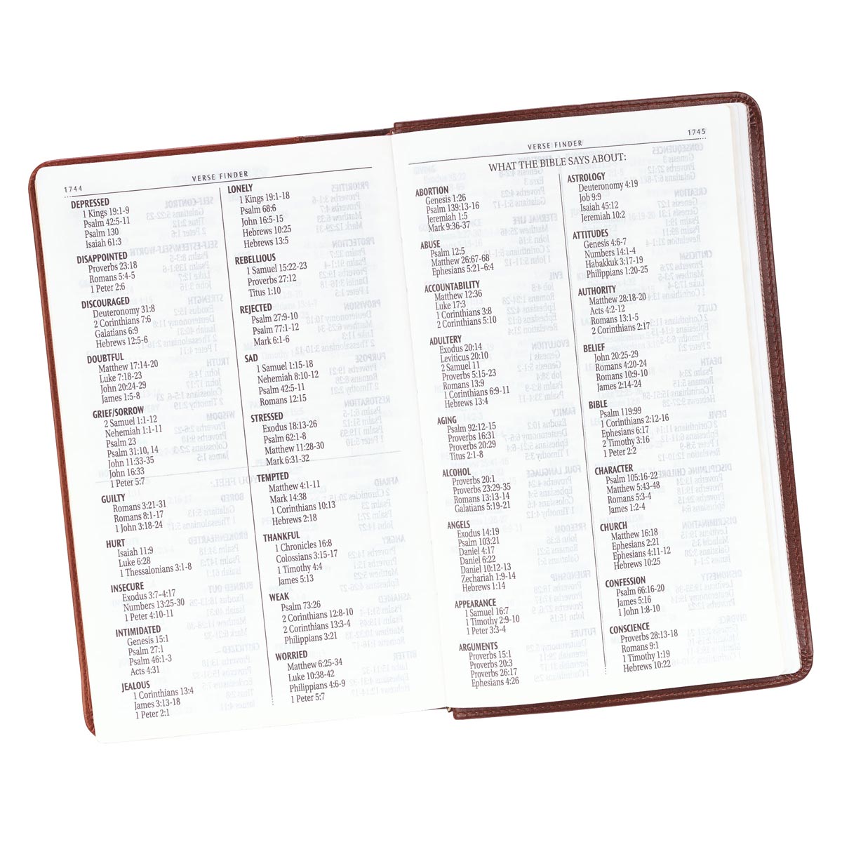 Two-tone Brown Faux Leather Giant Print Standard-size King James Version Bible - The Christian Gift Company
