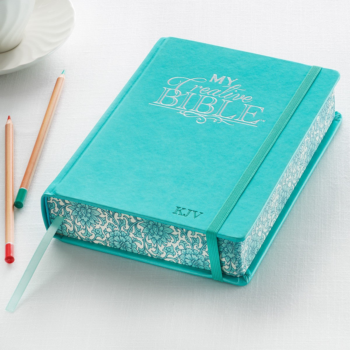 Teal Faux Leather Hardcover KJV My Creative Bible - The Christian Gift Company