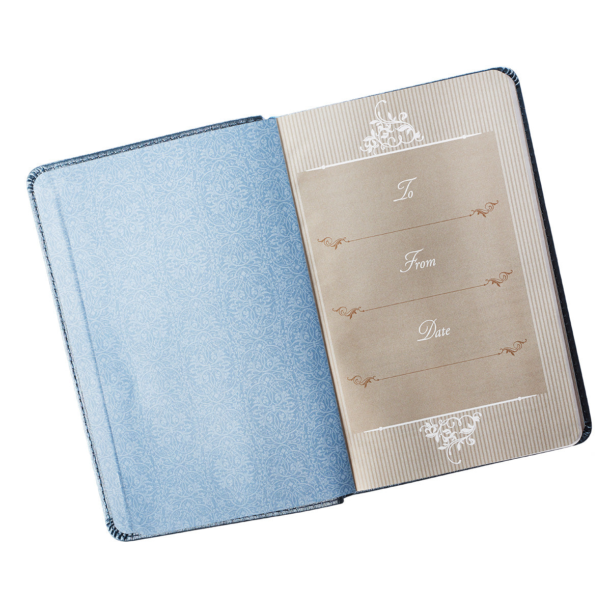 Mr. & Mrs. 366 Devotions for Couples Blue Faux Leather Devotional - The Christian Gift Company
