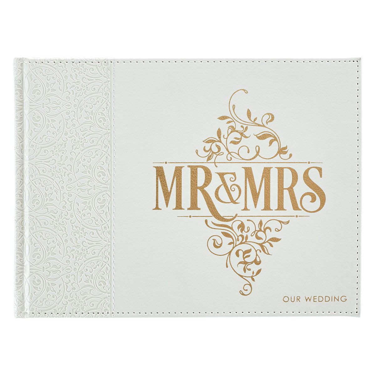 White Lace Mr. & Mrs. Wedding Guest Book - The Christian Gift Company