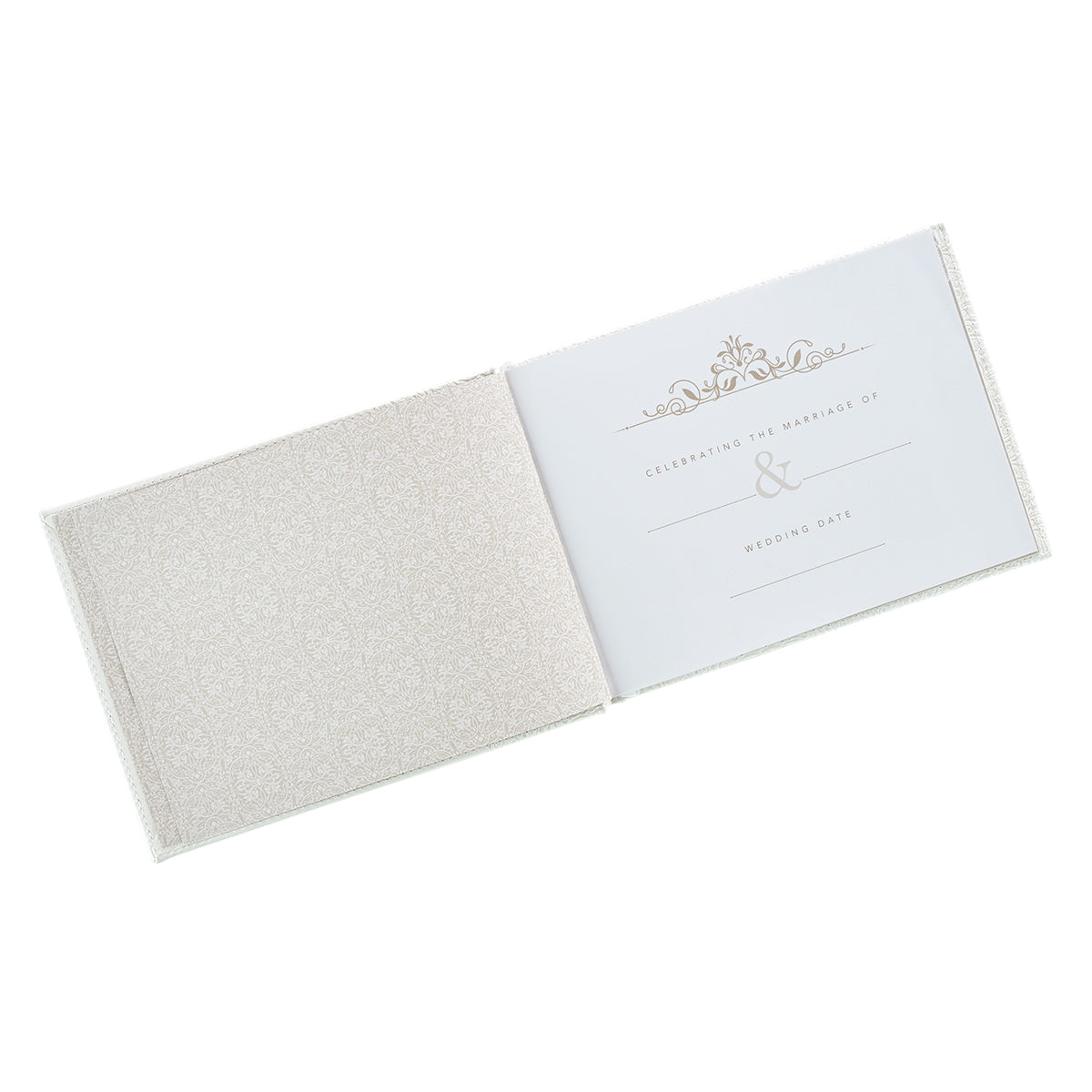 White Lace Mr. & Mrs. Wedding Guest Book - The Christian Gift Company