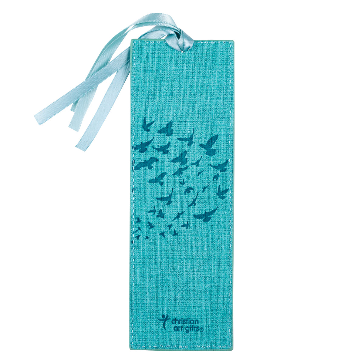 Hope in the Lord Teal Faux Leather Bookmark - Isaiah 40:31 - The Christian Gift Company