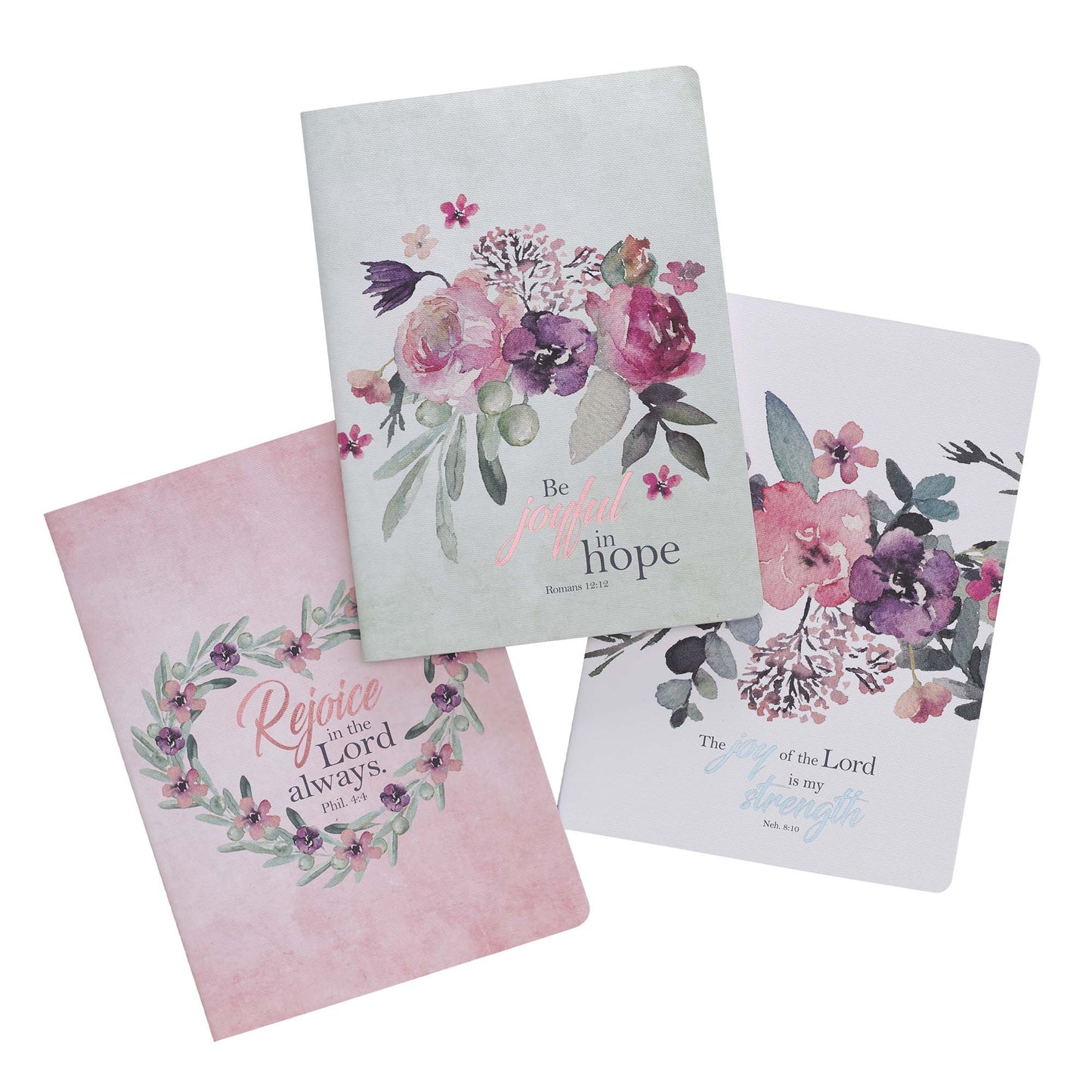 Be Joyful in Hope Large Notebook Set - Romans 12:12 - The Christian Gift Company