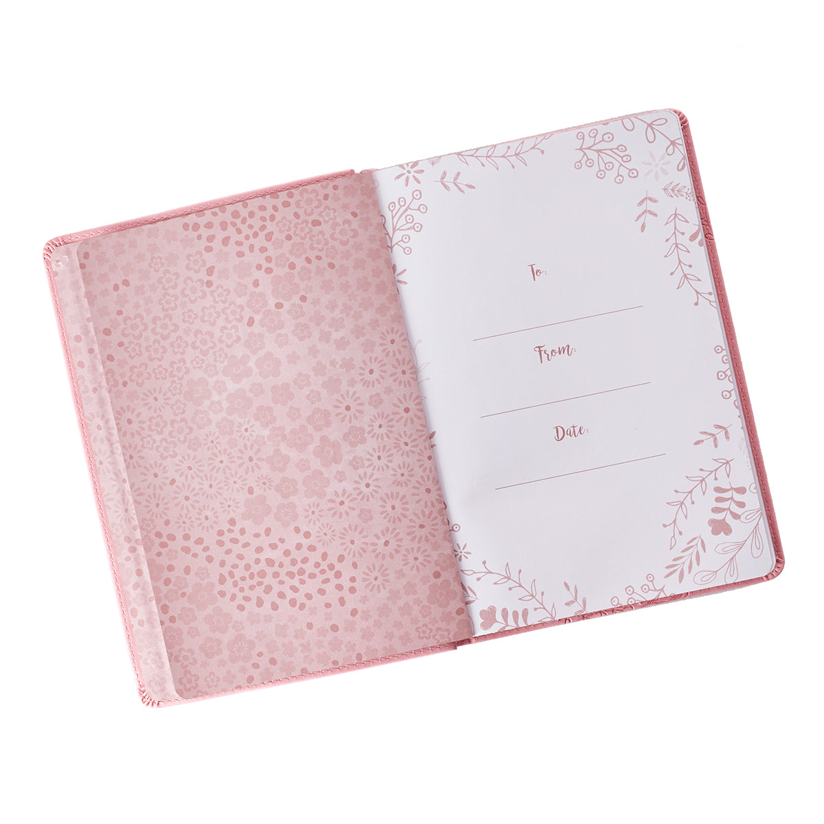 I Know the Plans Pink Slimline Faux Leather Journal - Jeremiah 29:11 - The Christian Gift Company