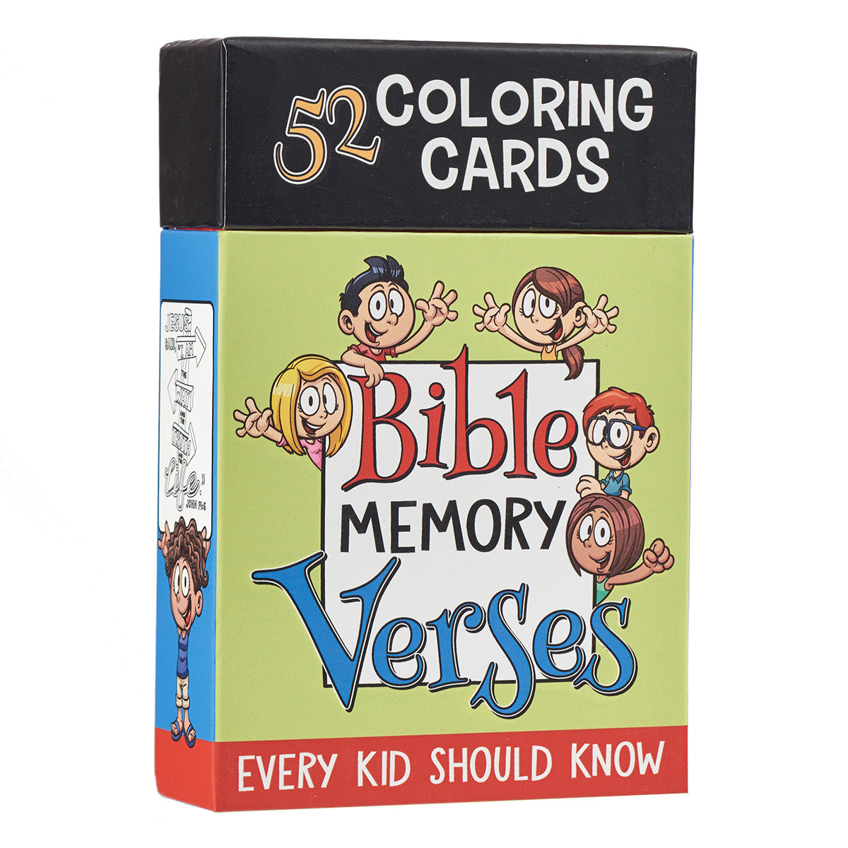 52 Bible Memory Verses Every Kid Should Know Colouring Cards for Kids - The Christian Gift Company