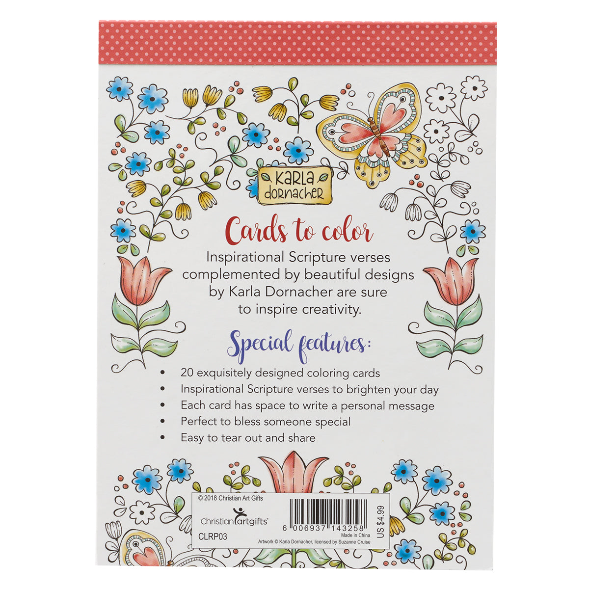 Be Still and Know Colouring Cards - The Christian Gift Company