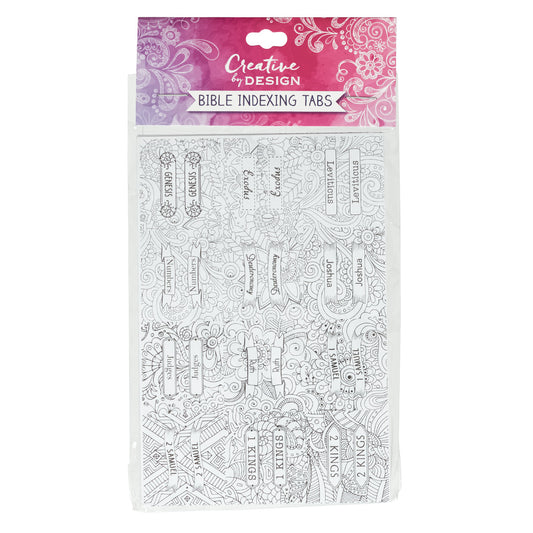 Peel and Stick Colouring Bible Index Tabs - The Christian Gift Company