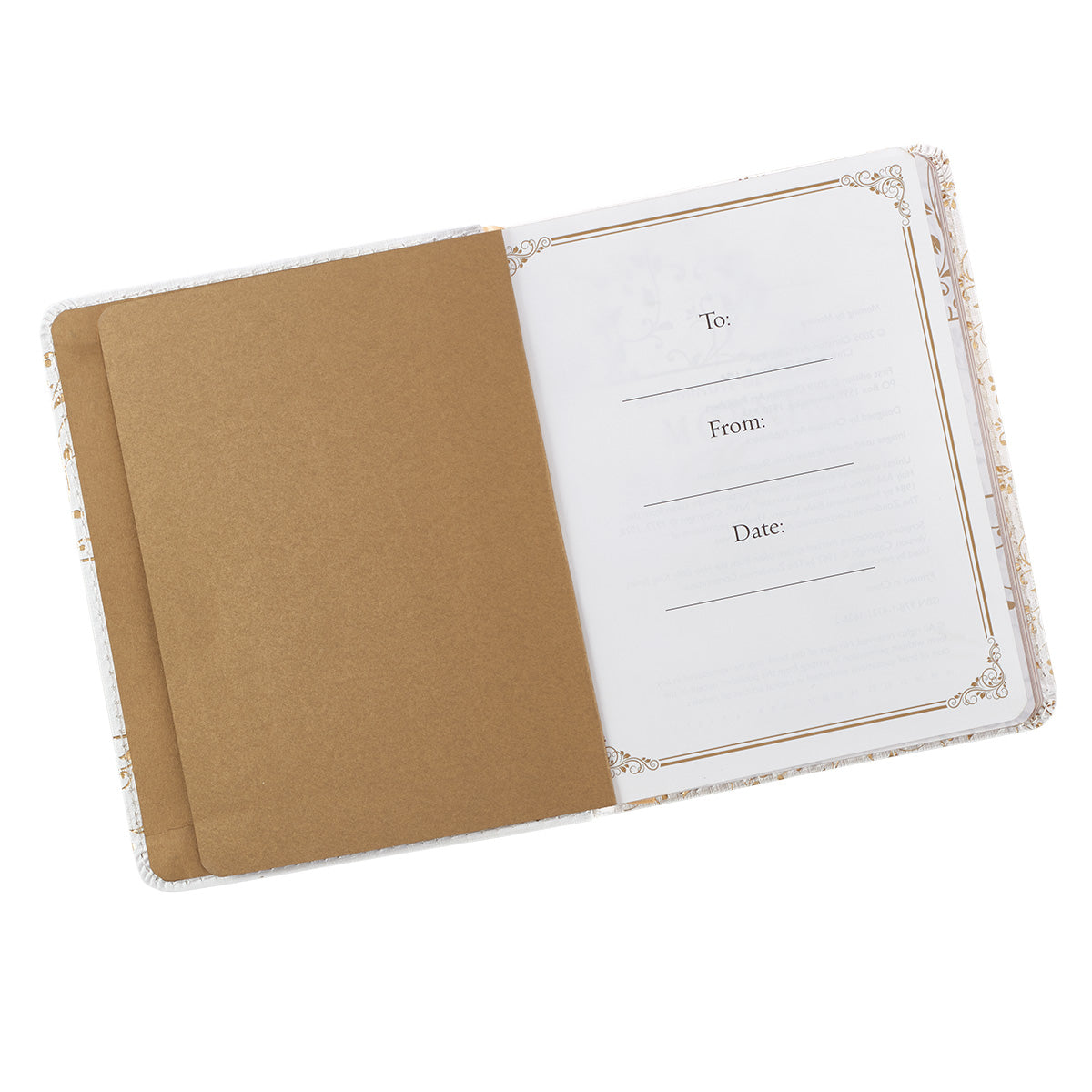 Morning by Morning White Faux Leather One-Minute Devotions - The Christian Gift Company