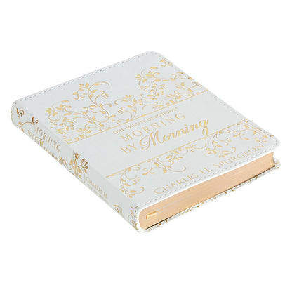 Morning by Morning White Faux Leather One-Minute Devotions - The Christian Gift Company