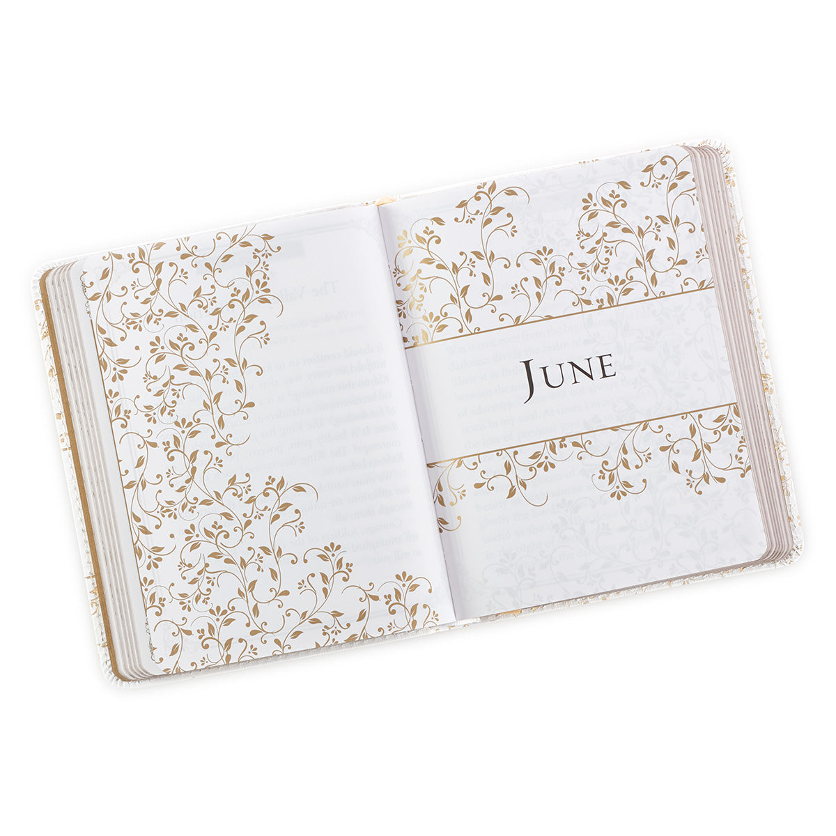 Morning by Morning White Faux Leather One-Minute Devotions - The Christian Gift Company