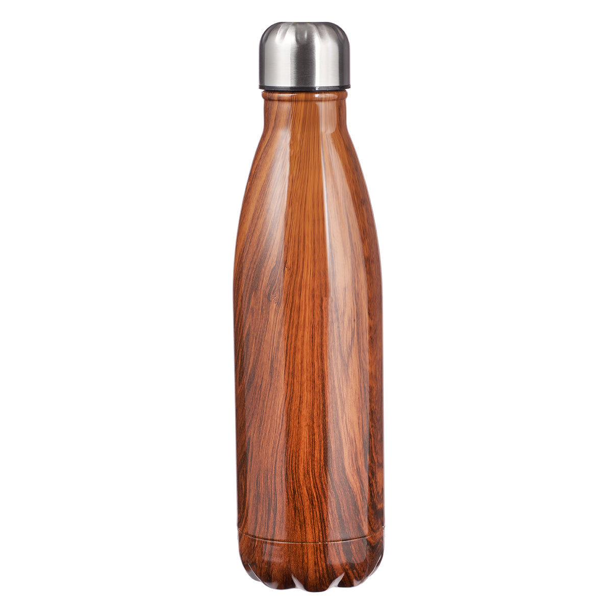 Man of God Wood Design Stainless Steel Water Bottle - 1 Timothy 6:11 - The Christian Gift Company