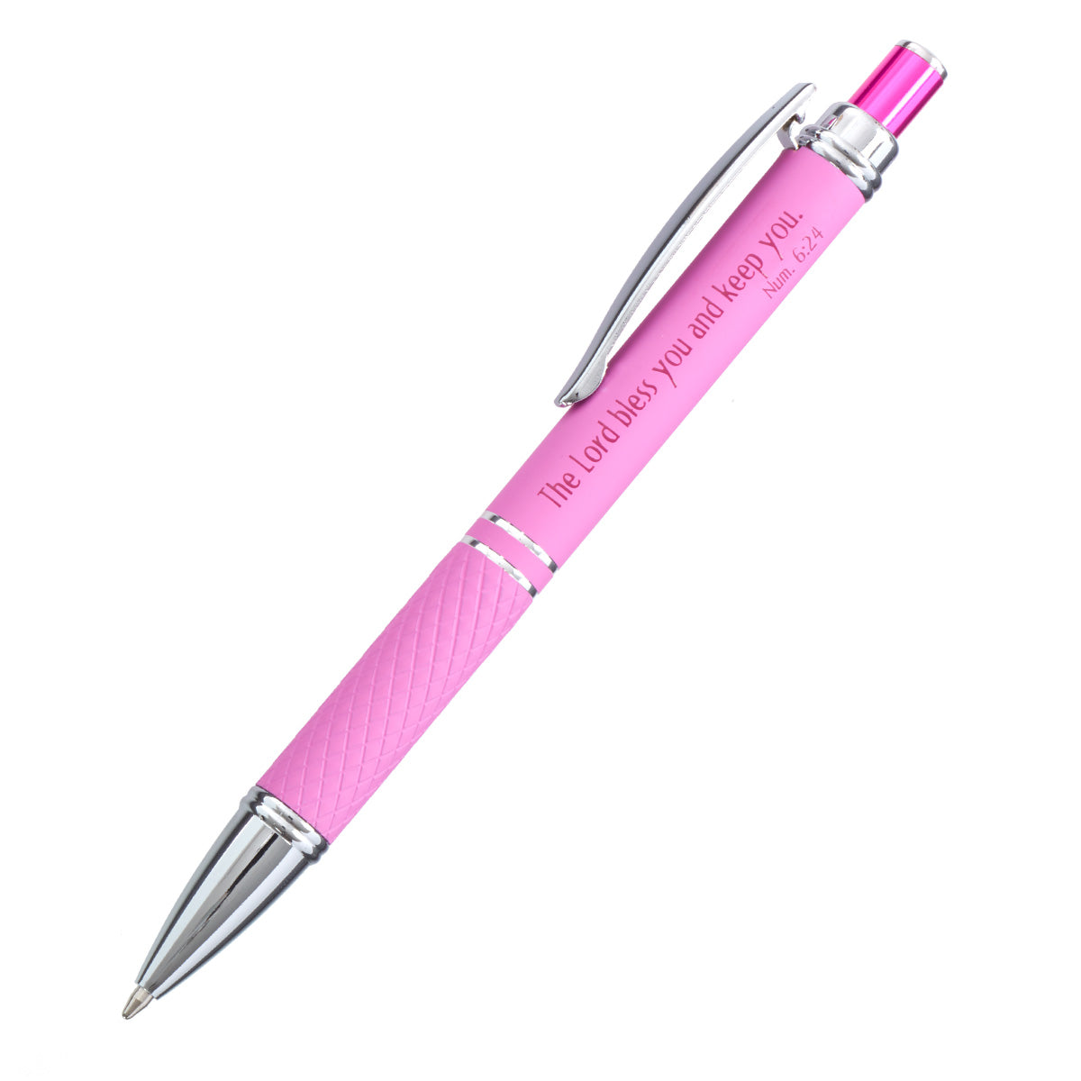 Bless You and Keep You Pink Gift Pen and Case - Numbers 6:24 - The Christian Gift Company