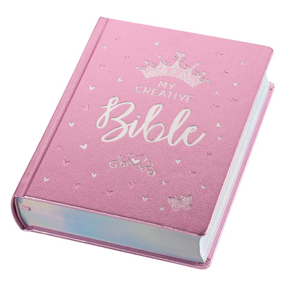 Metallic Pink Faux Leather My Creative Bible for Girls - an ESV Journaling Bible - The Christian Gift Company