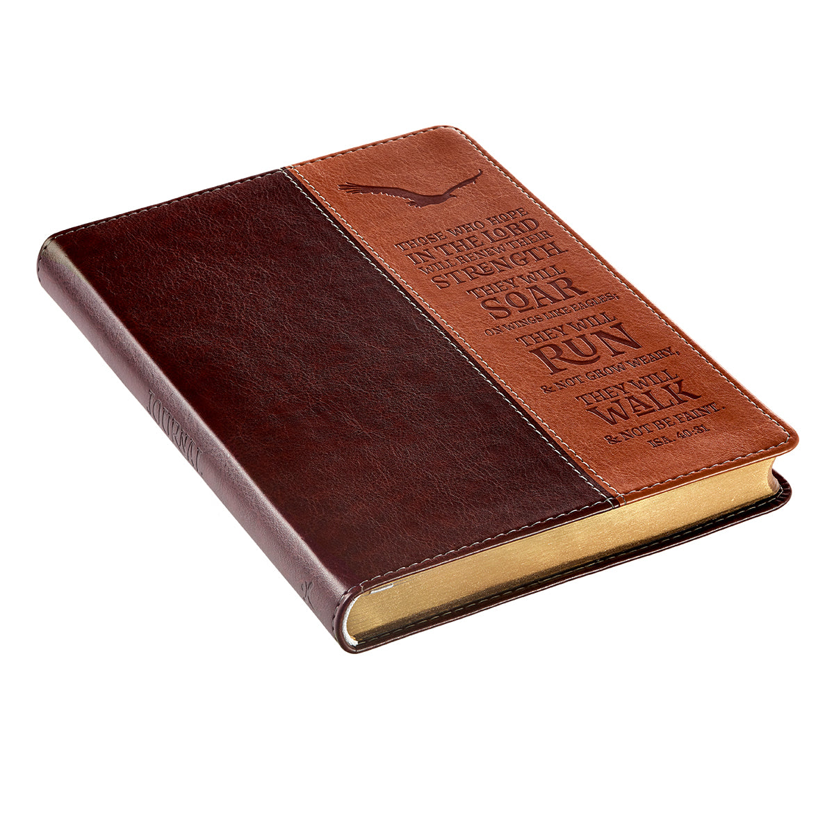 Wings Like Eagles Classic Faux Leather Journal - The Christian Gift Company