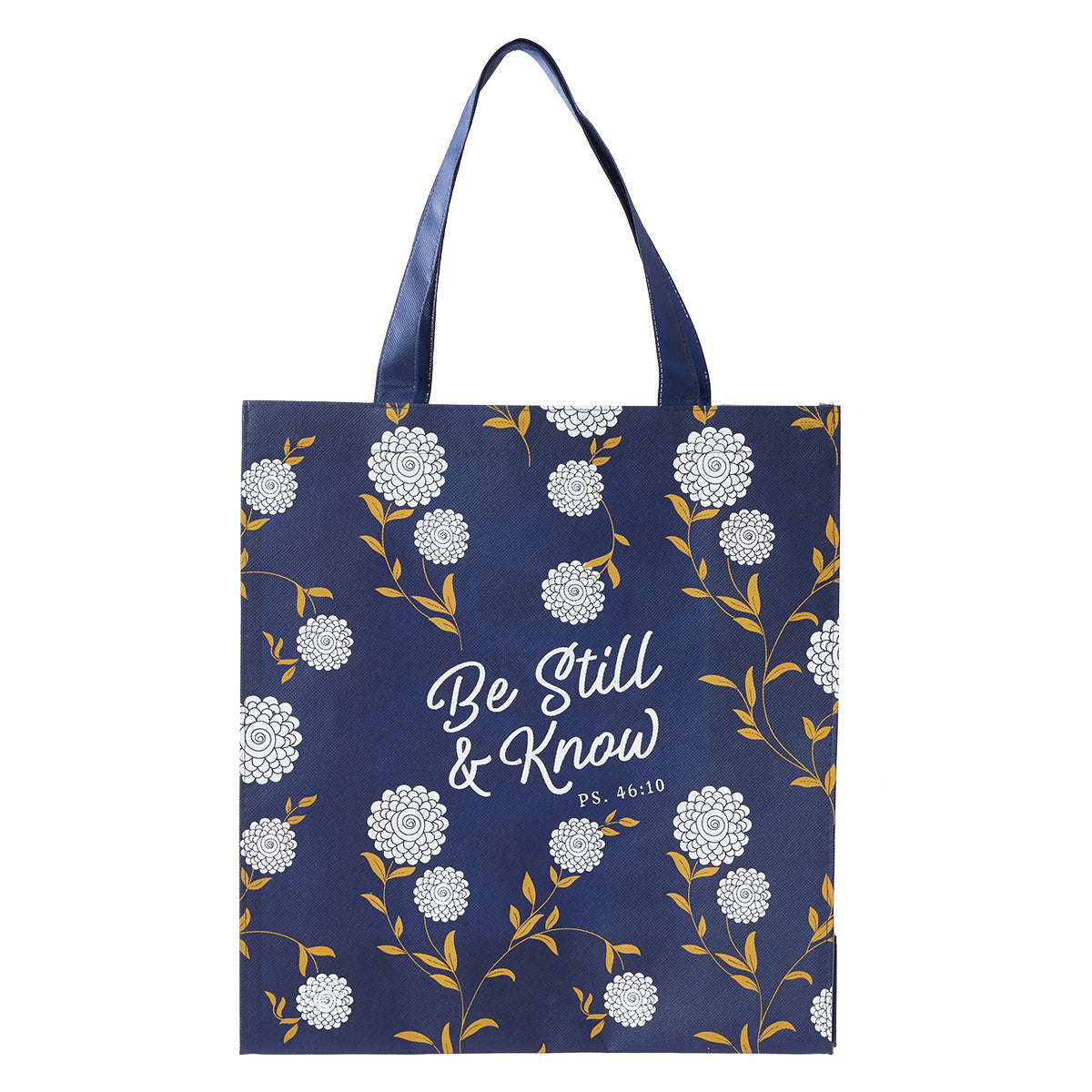 Be Still and Know Shopping Tote Bag - Psalm 46:10 - The Christian Gift Company