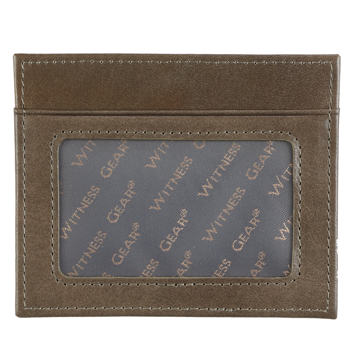 John 3:16 Cross Taupe Full Grain Leather Wallet - The Christian Gift Company