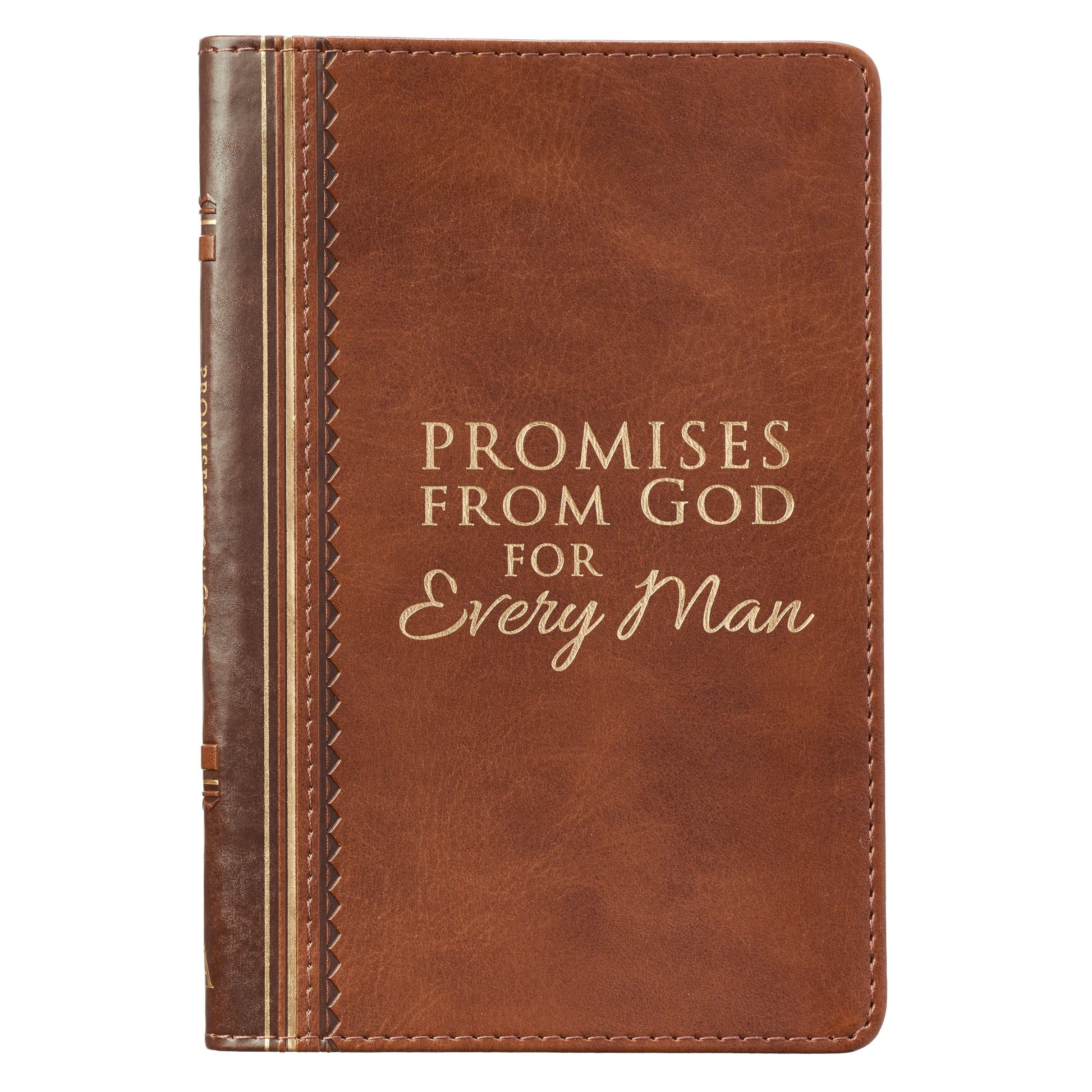 Promises from God for Every Man Two-tone Brown Faux Leather Promise Book - The Christian Gift Company