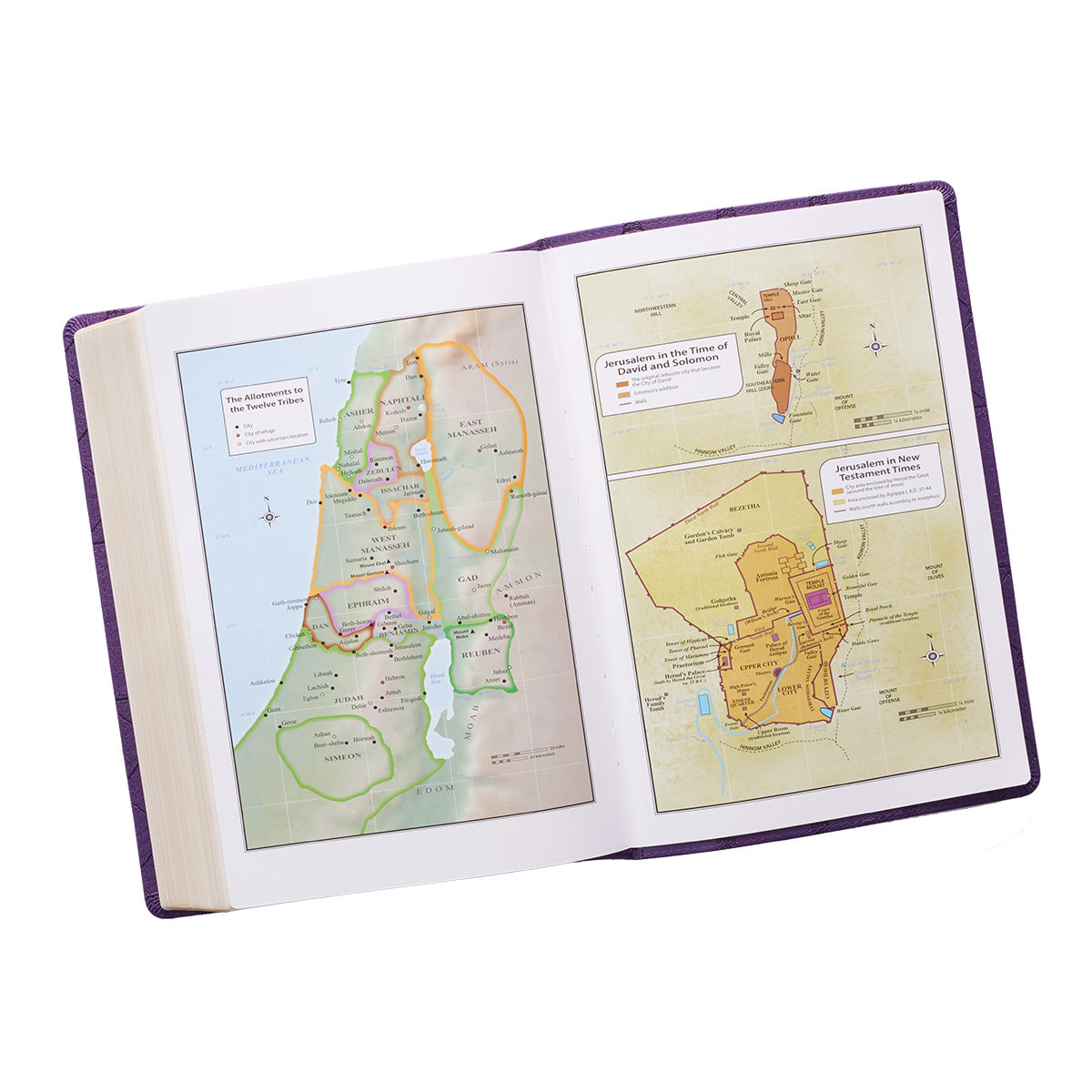 Purple Faux Leather Super Giant Print King James Version Bible - The Christian Gift Company