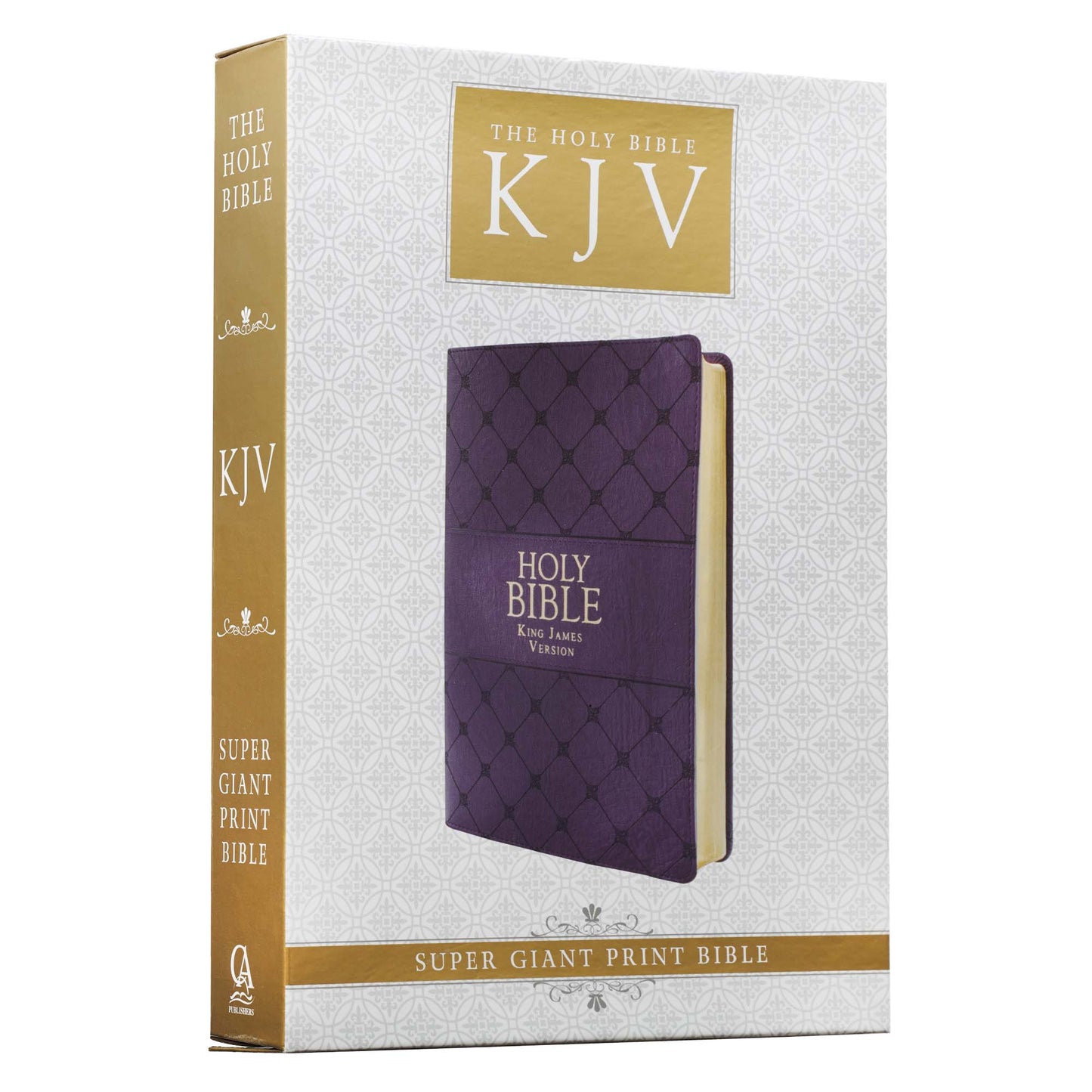 Purple Faux Leather Super Giant Print King James Version Bible - The Christian Gift Company